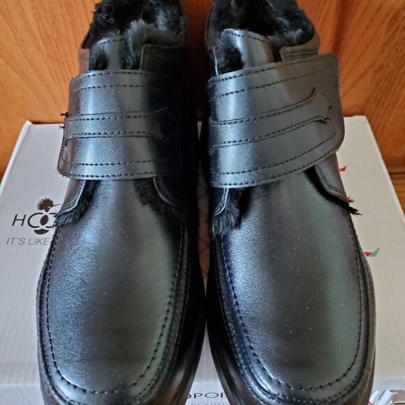 HOOPOE WOMEN BLACK BOOTIES SIZE 9.5 EXTRA WIDE TINA COMFORT ADJUSTABLE NEW - Picture 11 of 11